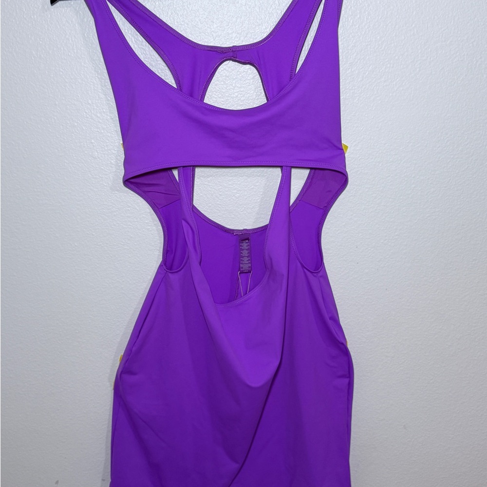 SKIMS Recycled Swim Cut-Out Dress Purple Orchid L